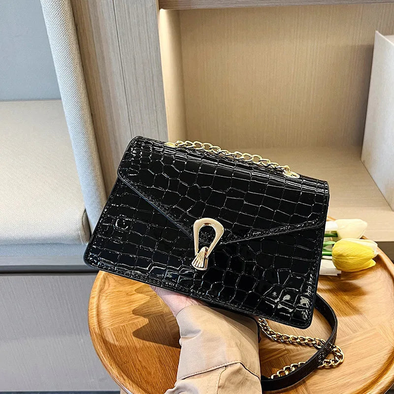 Bolsa Croc Luxe Chain