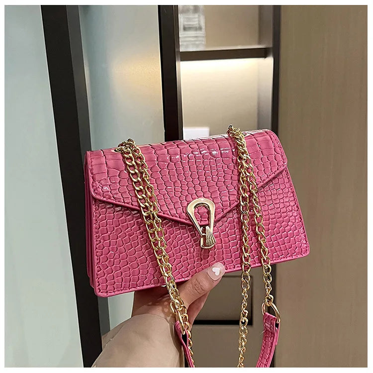 Bolsa Croc Luxe Chain