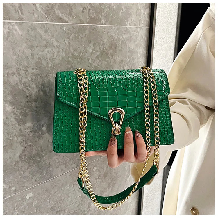 Bolsa Croc Luxe Chain