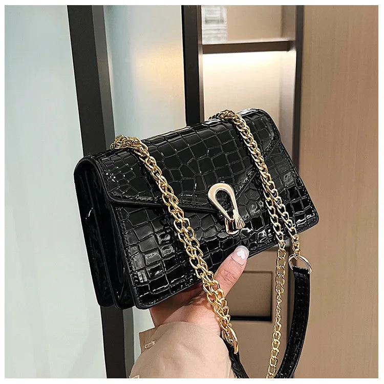 Bolsa Croc Luxe Chain